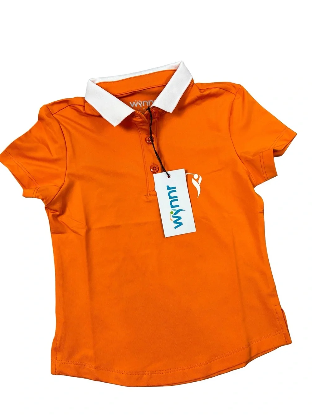 Golf Outfit Girls Small 5-6 Skort And Polo Shirt Orange Blue Performance NWT